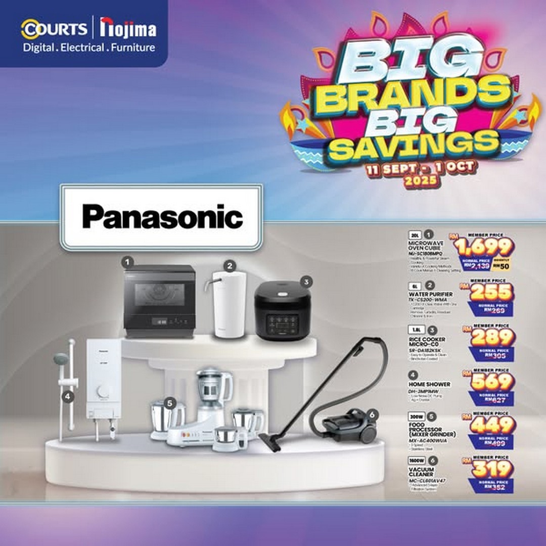 COURTS-Malaysia-Deepavali-Sale-2 Now till 1 October 2025: COURTS Malaysia Deepavali Sale – Discounts on Home & Kitchen Essentials with Atome Easy Payment