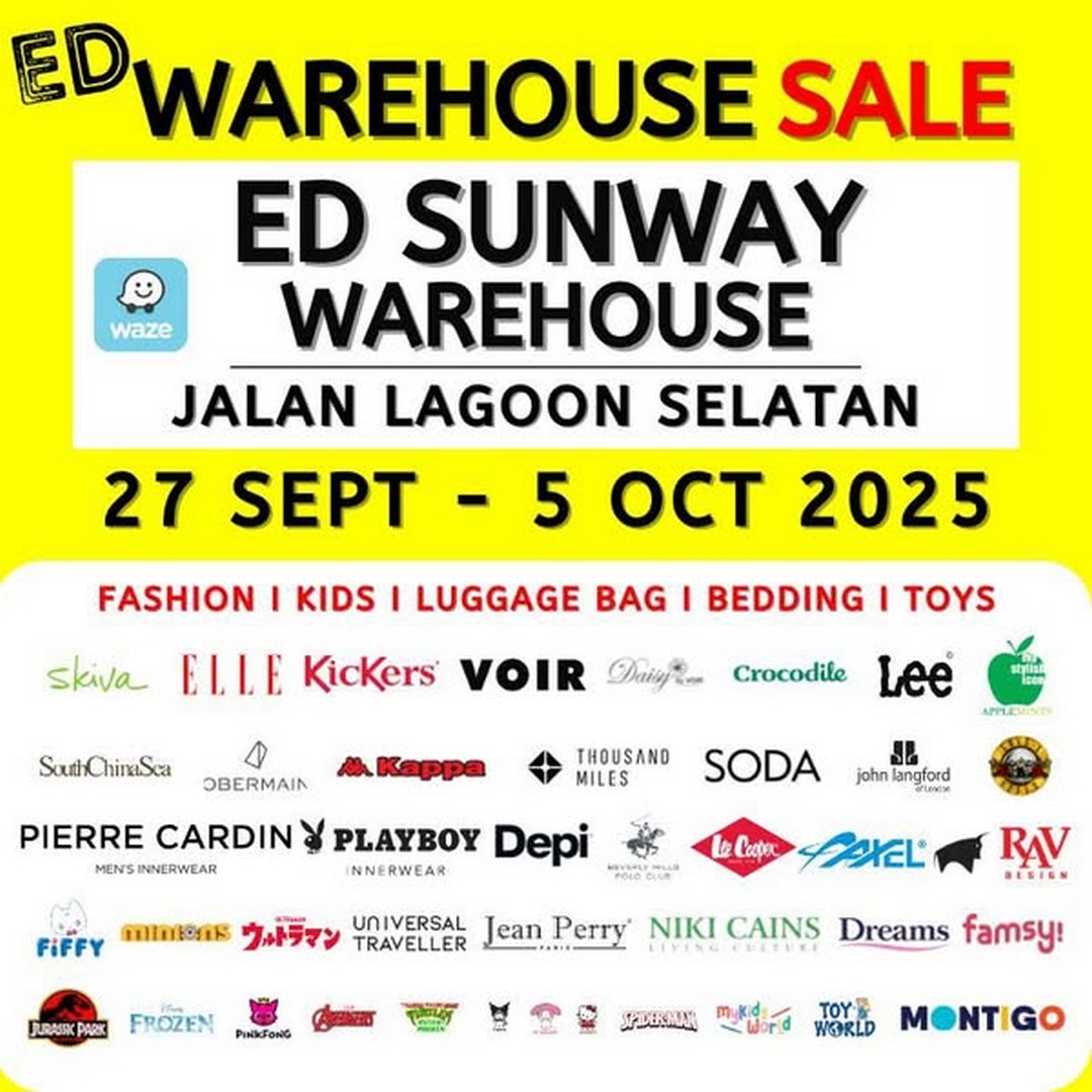 ED-Labels-Crazy-Warehouse-Clearance-Sale 27 September-5 October 2025: ED Labels: Crazy Warehouse Clearance Sale: Massive Discounts on Apparel, Bags, Luggage & Shoes