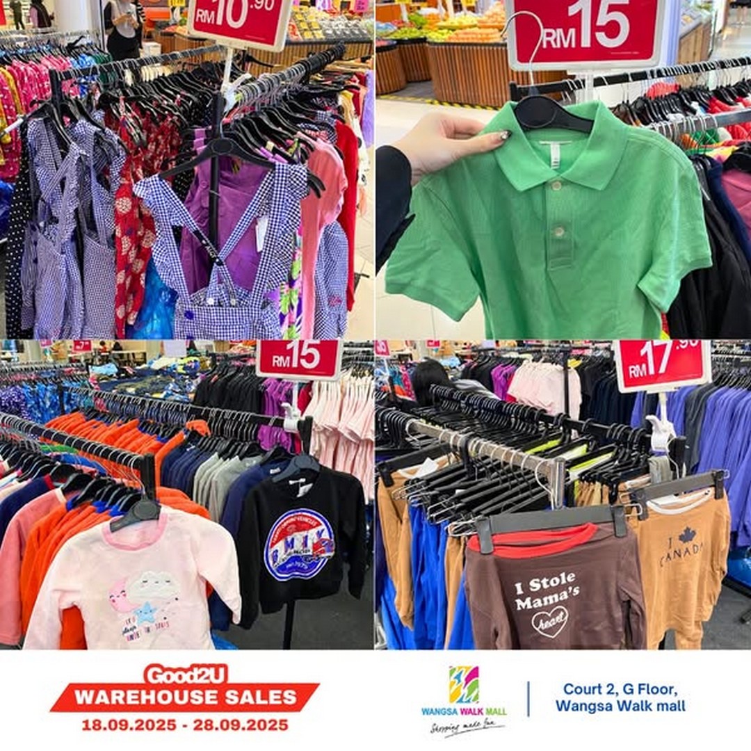 Good2U-Warehouse-Sale-at-Wangsa-Walk-Mall-4 18-28 September 2025: Good2U Warehouse Sale at Wangsa Walk Mall, Branded Fashion Bargains for the Whole Family