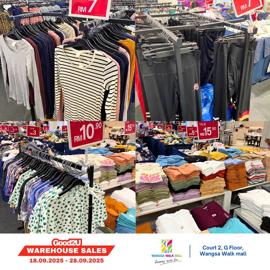 Good2U-Warehouse-Sale-at-Wangsa-Walk-Mall-5 18-28 September 2025: Good2U Warehouse Sale at Wangsa Walk Mall, Branded Fashion Bargains for the Whole Family