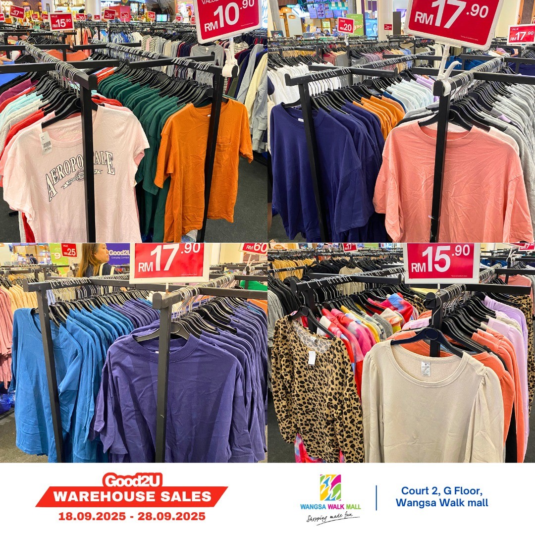 Good2U-Warehouse-Sale-at-Wangsa-Walk-Mall-6 18-28 September 2025: Good2U Warehouse Sale at Wangsa Walk Mall, Branded Fashion Bargains for the Whole Family