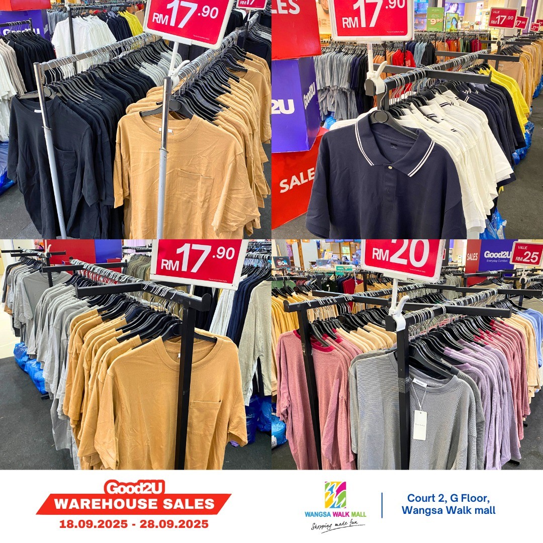 Good2U-Warehouse-Sale-at-Wangsa-Walk-Mall-8 18-28 September 2025: Good2U Warehouse Sale at Wangsa Walk Mall, Branded Fashion Bargains for the Whole Family