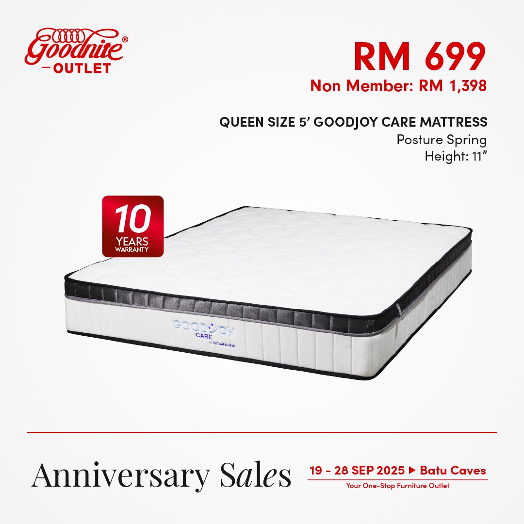 Goodnite-Outlet-Batu-Caves-Anniversary-Sale-11 19-28 September 2025: Goodnite Outlet Batu Caves Anniversary Sale with Mystery Gifts, Cash Rebates and Freebies