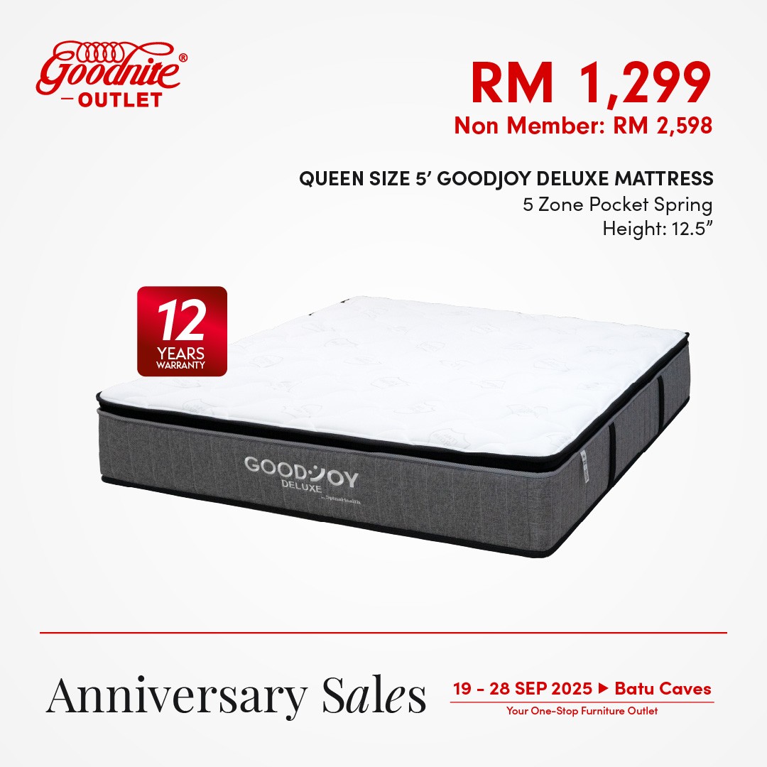 Goodnite-Outlet-Batu-Caves-Anniversary-Sale-4 19-28 September 2025: Goodnite Outlet Batu Caves Anniversary Sale with Mystery Gifts, Cash Rebates and Freebies