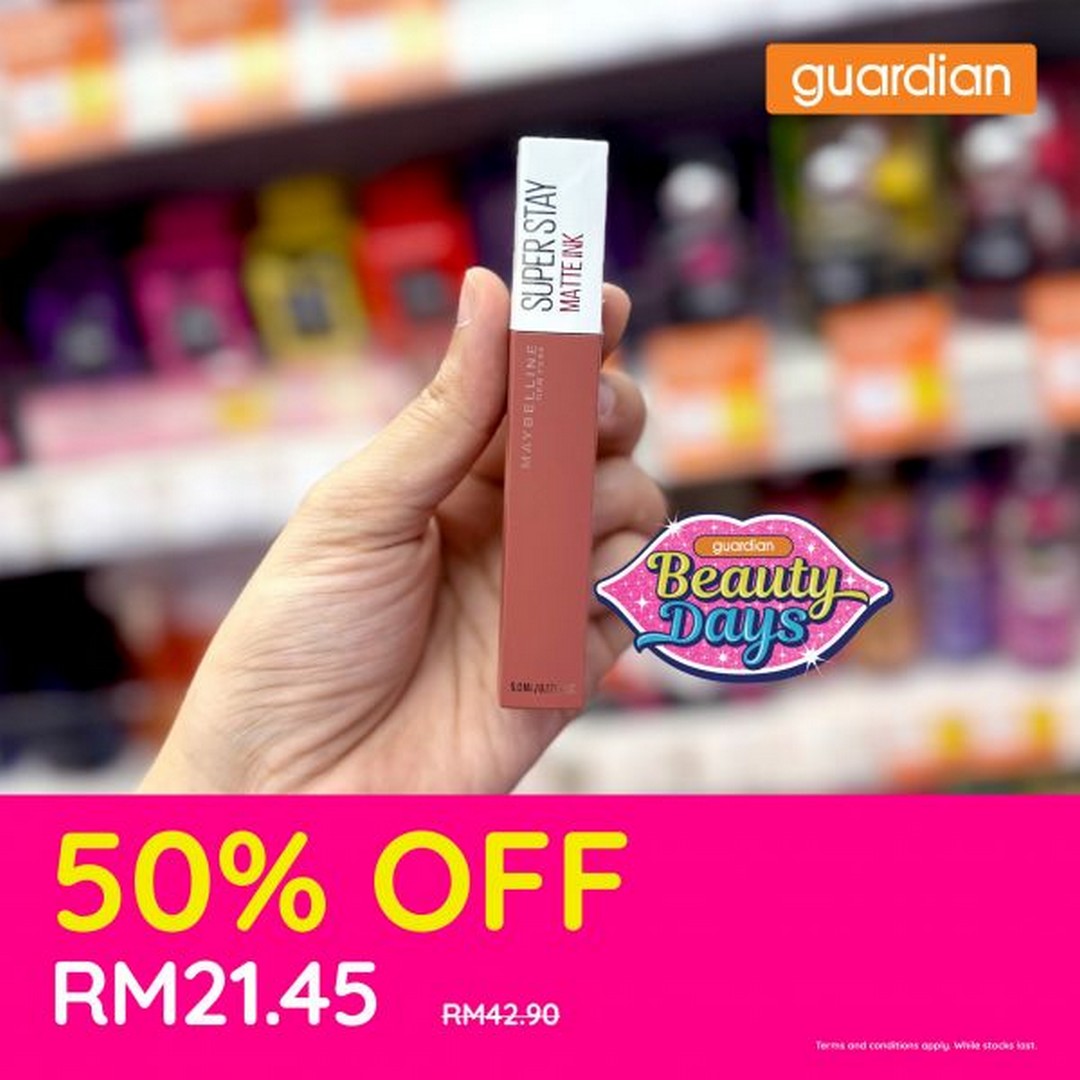 Guardian-Malaysia-Beauty-Days-50-OFF-Cosmetics-Sale-5 11-16 September 2025: Guardian Malaysia Beauty Days 50% OFF Cosmetics Sale