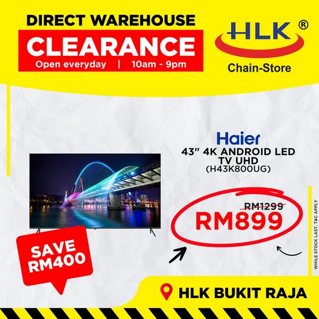 HLK-Bukit-Raja-Direct-Warehouse-Clearance-Sale-1 3 September 2025 onwards: HLK Bukit Raja Direct Warehouse Clearance Sale: Huge Discounts on Electrical Appliances