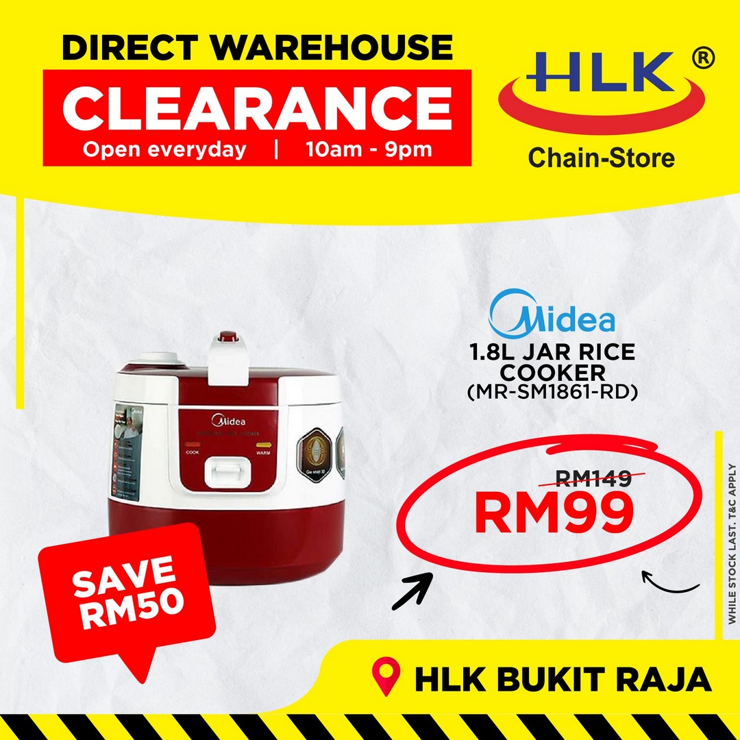 HLK-Bukit-Raja-Direct-Warehouse-Clearance-Sale-12 3 September 2025 onwards: HLK Bukit Raja Direct Warehouse Clearance Sale: Huge Discounts on Electrical Appliances