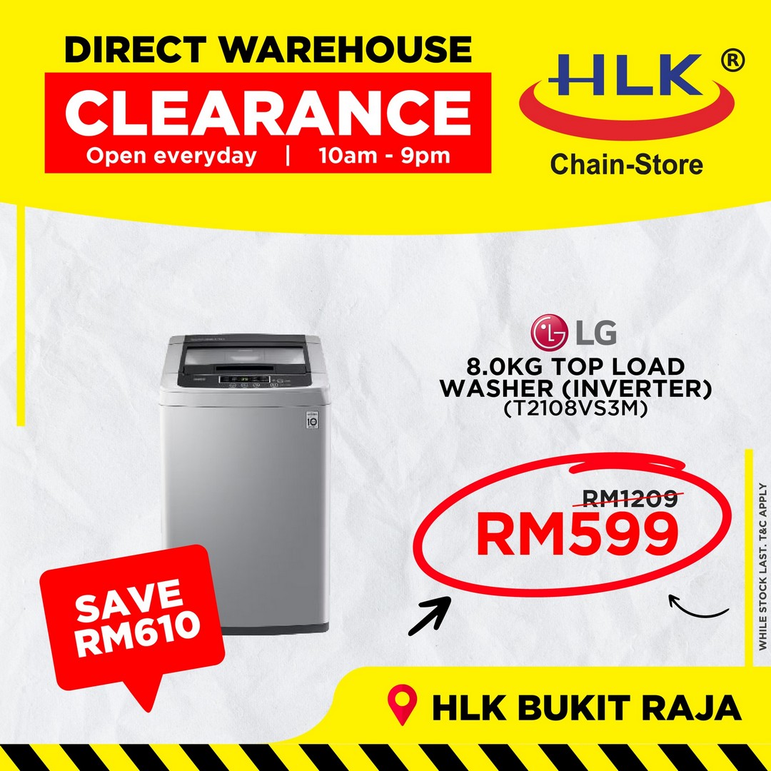 HLK-Bukit-Raja-Direct-Warehouse-Clearance-Sale-7 3 September 2025 onwards: HLK Bukit Raja Direct Warehouse Clearance Sale: Huge Discounts on Electrical Appliances