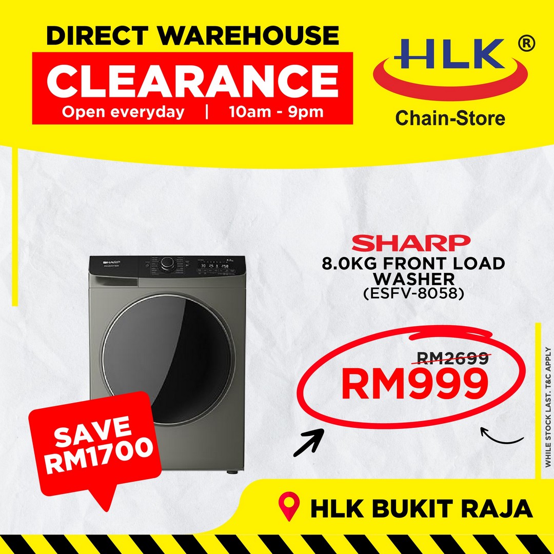 HLK-Bukit-Raja-Direct-Warehouse-Clearance-Sale-8 3 September 2025 onwards: HLK Bukit Raja Direct Warehouse Clearance Sale: Huge Discounts on Electrical Appliances