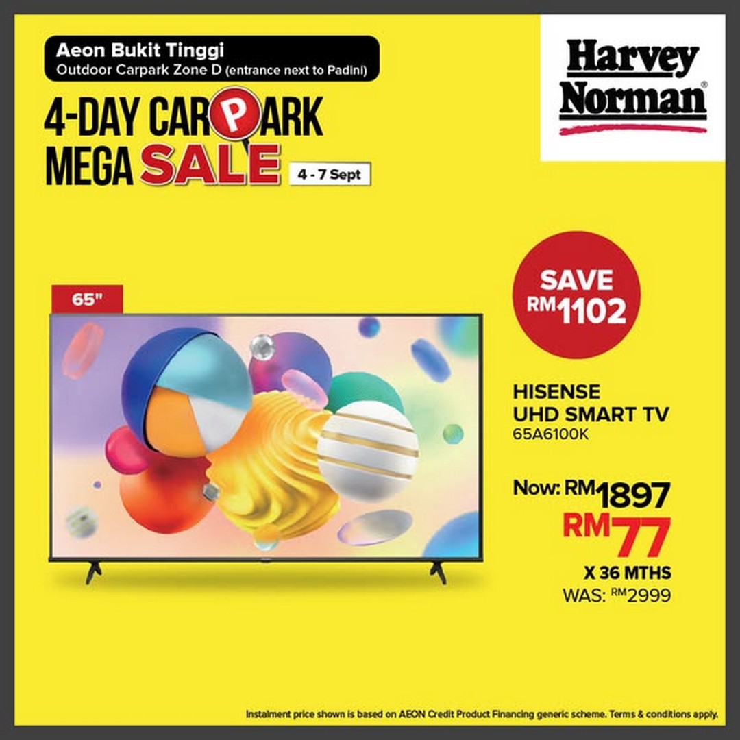 Harvey-Norman-Malaysia-4-Day-Carpark-Mega-Sale-3 4-7 September 2025: Harvey Norman Malaysia: 4-Day Carpark Mega Sale: Unbeatable Discounts on Electrical Appliances, Computers & Furniture
