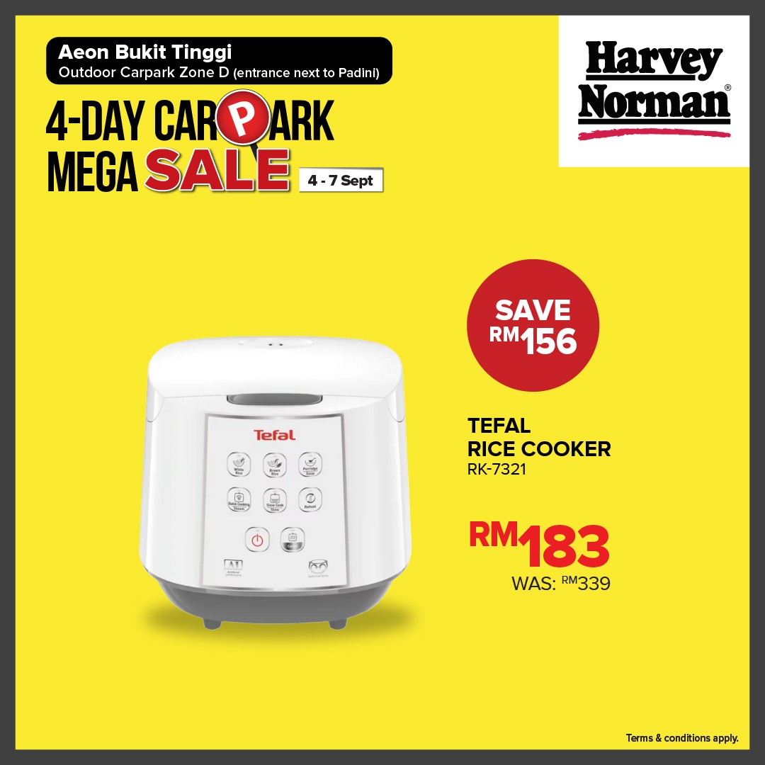Harvey-Norman-Malaysia-4-Day-Carpark-Mega-Sale-5 4-7 September 2025: Harvey Norman Malaysia: 4-Day Carpark Mega Sale: Unbeatable Discounts on Electrical Appliances, Computers & Furniture