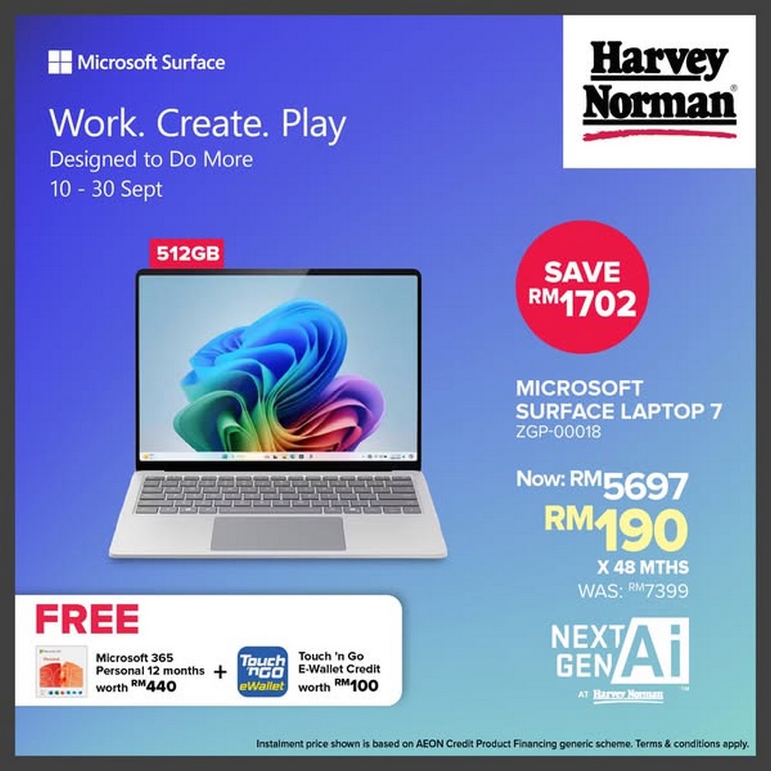 Harvey-Norman-Malaysia-Microsoft-Surface-Free-Gifts-Promotion-2 10-30 September 2025: Harvey Norman Malaysia: Microsoft Surface Free Gifts Promotion – Upgrade Your Tech with Exclusive Rewards