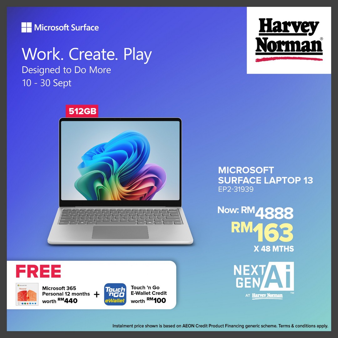 Harvey-Norman-Malaysia-Microsoft-Surface-Free-Gifts-Promotion-6 10-30 September 2025: Harvey Norman Malaysia: Microsoft Surface Free Gifts Promotion – Upgrade Your Tech with Exclusive Rewards
