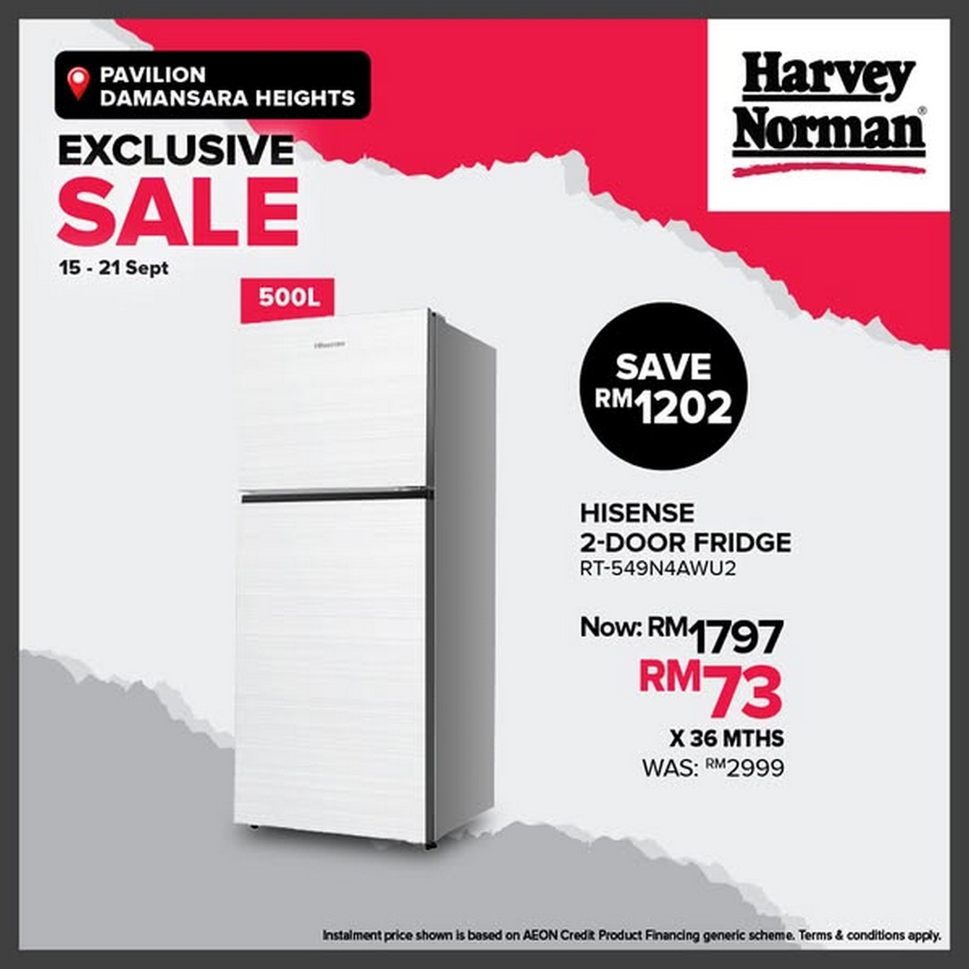 Harvey-Norman-Malaysia-Pavilion-Damansara-Heights-Mega-Sale-1 15-21 September 2025: Harvey Norman Malaysia Pavilion Damansara Heights Mega Sale with Up to 78% Off Electricals, Furniture and More