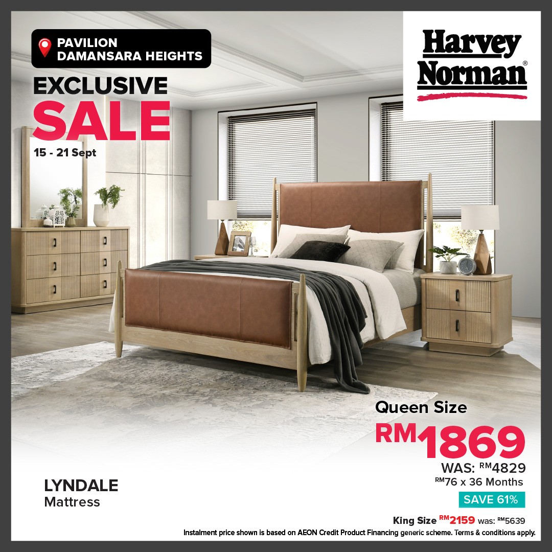 Harvey-Norman-Malaysia-Pavilion-Damansara-Heights-Mega-Sale-12 15-21 September 2025: Harvey Norman Malaysia Pavilion Damansara Heights Mega Sale with Up to 78% Off Electricals, Furniture and More