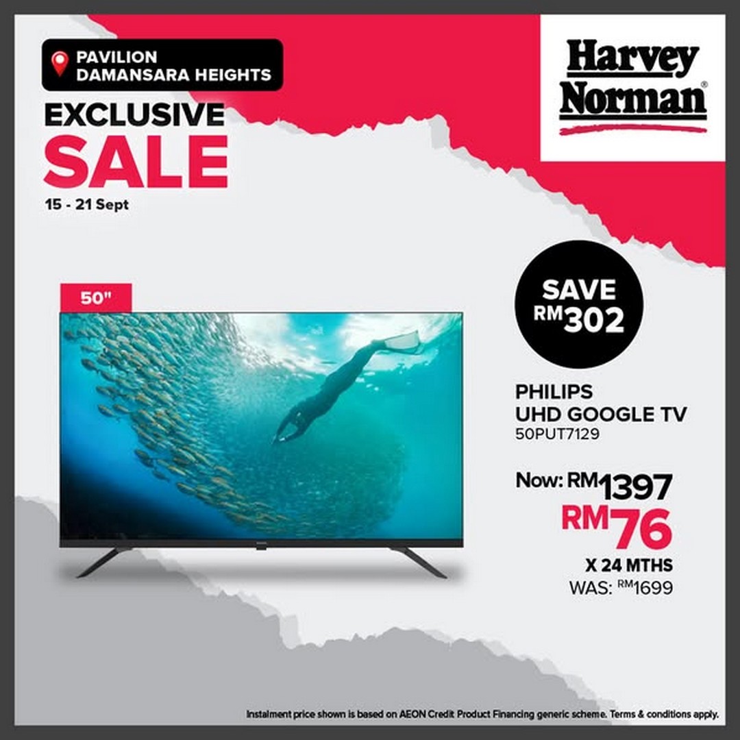 Harvey-Norman-Malaysia-Pavilion-Damansara-Heights-Mega-Sale-2 15-21 September 2025: Harvey Norman Malaysia Pavilion Damansara Heights Mega Sale with Up to 78% Off Electricals, Furniture and More