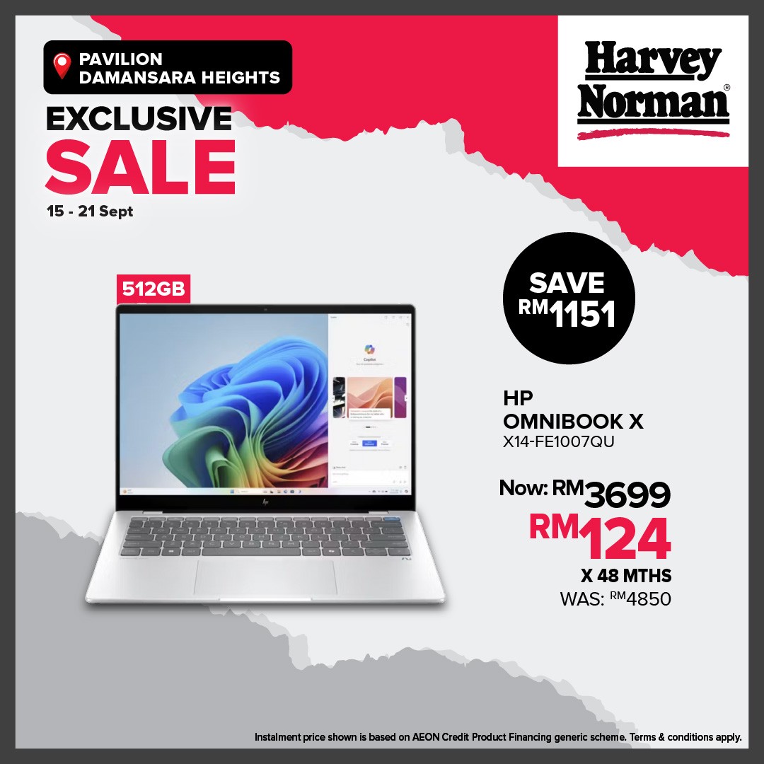 Harvey-Norman-Malaysia-Pavilion-Damansara-Heights-Mega-Sale-7 15-21 September 2025: Harvey Norman Malaysia Pavilion Damansara Heights Mega Sale with Up to 78% Off Electricals, Furniture and More