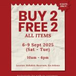 6-9 September 2025: Hollakidz: Walk-In Buy 2 Free 2 Merdeka Sale