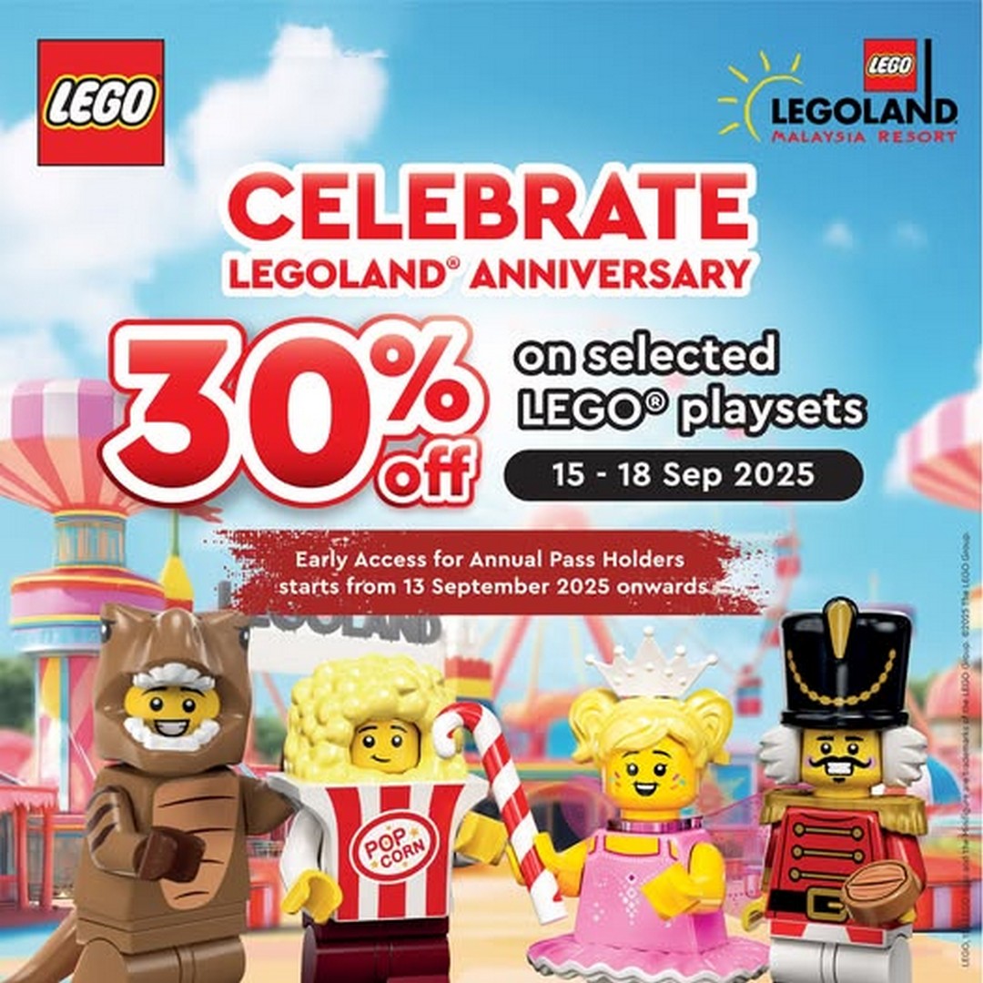 LEGOLAND-Malaysia-Anniversary-Celebration 15-18 September 2025: LEGOLAND Malaysia Anniversary Celebration: Special Promotion on LEGO Playsets