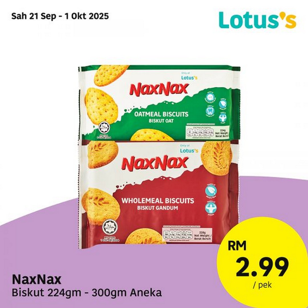 Lotuss-Malaysia-Brand-Products-Grocery-Snack-Promotion-7 21 September-1 October 2025: Lotus’s Malaysia: Brand Products Grocery & Snack Promotion – Affordable Everyday Essentials