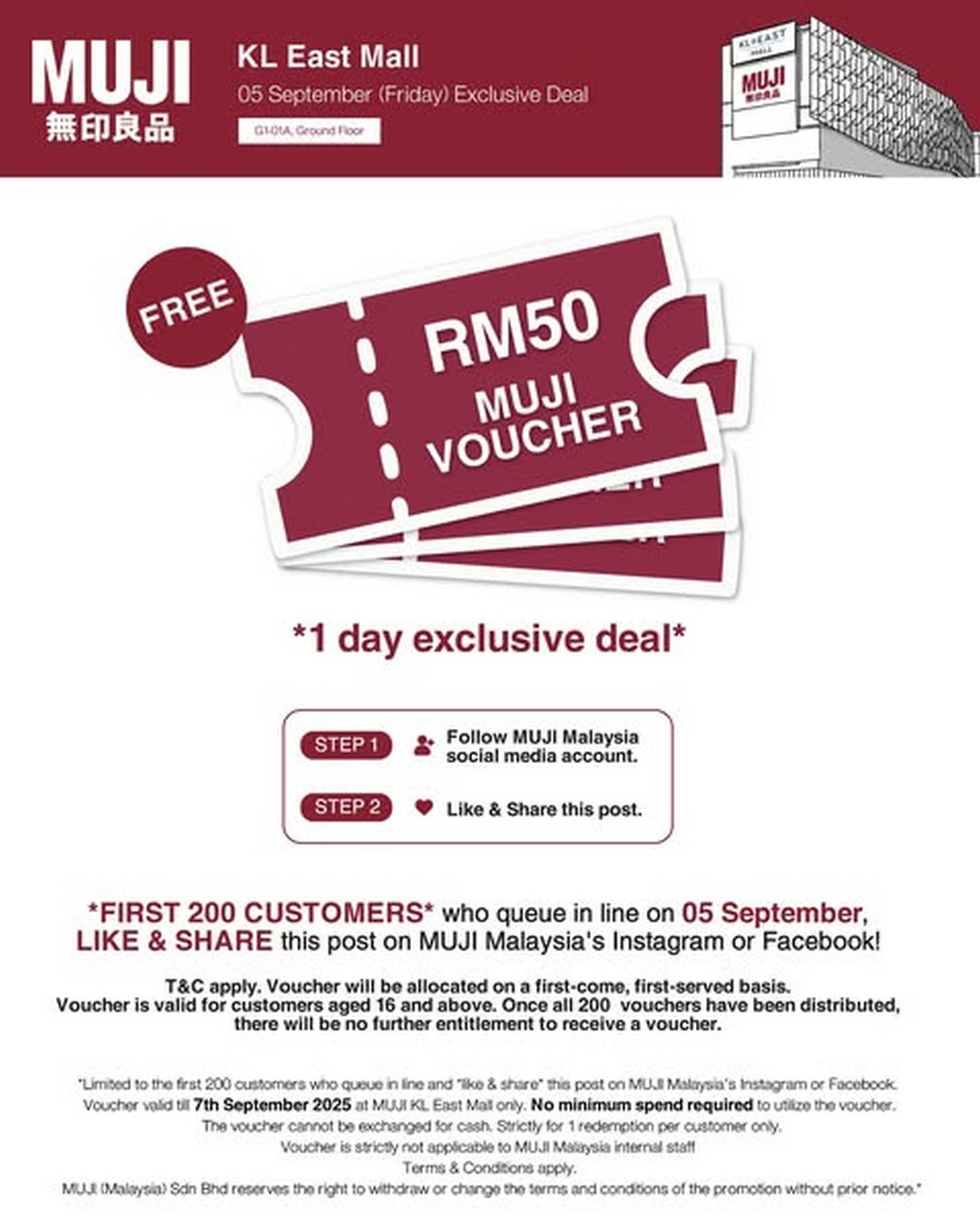 MUJI-Malaysia-New-Store-Opening-at-KL-East-Mall-1 5 September 2025: MUJI Malaysia: New Store Opening at KL East Mall