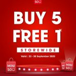 22-30 September 2025: Miniso Malaysia: Buy 5 Get 1 Free Storewide Promotion – Exciting Deals on Toys, Stationery & Lifestyle Essentials
