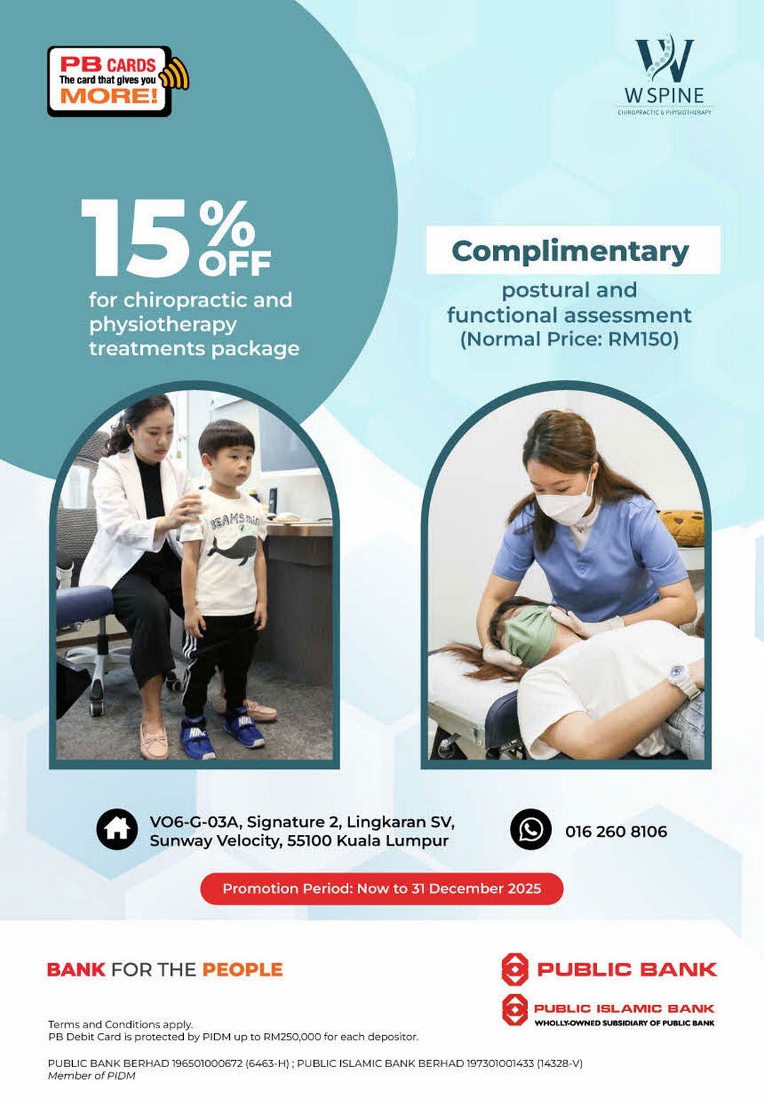 PB-Privileges-at-W-Spine-Chiropractic-Physiotherapy-Center Now till 31 December 2025: PB Privileges at W Spine Chiropractic & Physiotherapy Center: Special Promotion for PB Cardmembers