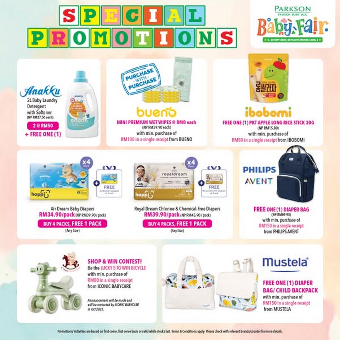Parkson-Malaysia-Baby-Fair-@-Pavilion-Bukit-Jalil-3 4-28 September 2025: Parkson Malaysia: Baby Fair @ Pavilion Bukit Jalil: Promotion for Baby Products, Family Activities & Gifts