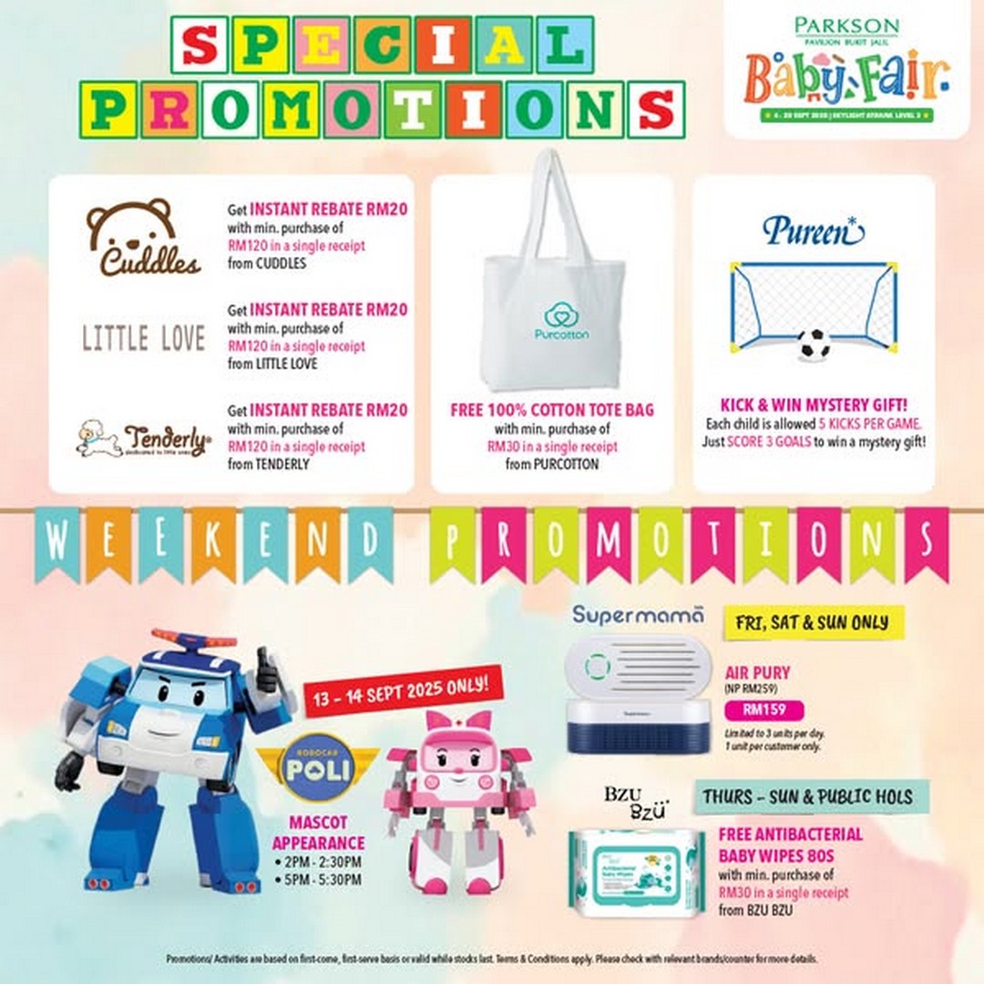 Parkson-Malaysia-Baby-Fair-@-Pavilion-Bukit-Jalil-4 4-28 September 2025: Parkson Malaysia: Baby Fair @ Pavilion Bukit Jalil: Promotion for Baby Products, Family Activities & Gifts
