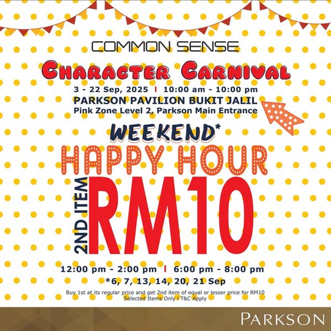 Parkson-Malaysia-Pavilion-Bukit-Jalil-Carnival-Fun-Sale-Activities-1 3-22 September 2025: Parkson Malaysia Pavilion Bukit Jalil Carnival Fun Sale & Activities