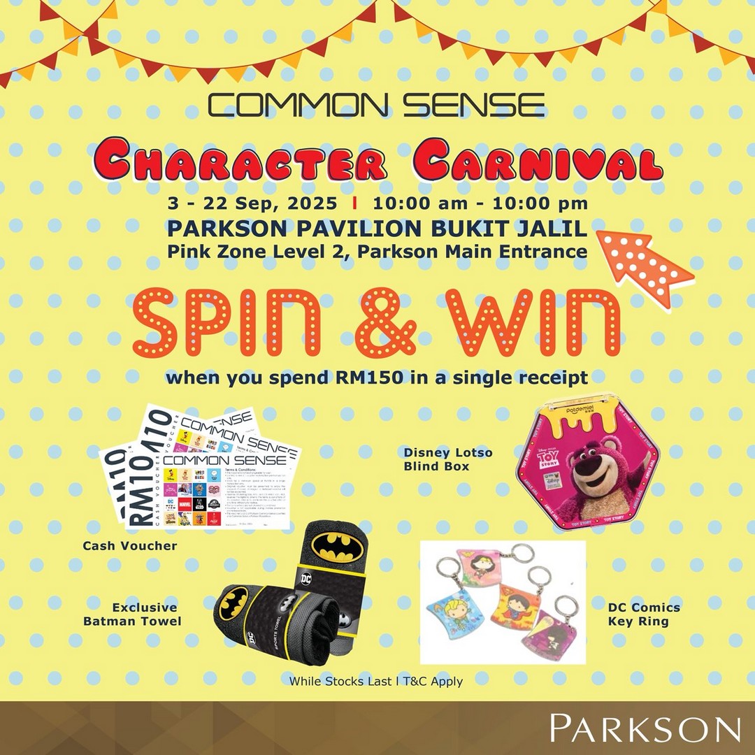 Parkson-Malaysia-Pavilion-Bukit-Jalil-Carnival-Fun-Sale-Activities-5 3-22 September 2025: Parkson Malaysia Pavilion Bukit Jalil Carnival Fun Sale & Activities
