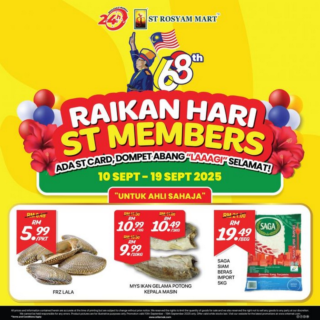 ST-Rosyam-Mart-Member-Day-Exclusive-Deals-Sale-2 10-19 September 2025: ST Rosyam Mart, Member Day Exclusive Deals Sale for ST Card Holders
