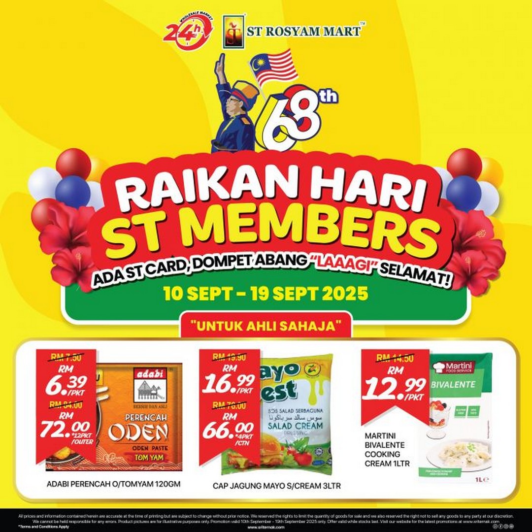 ST-Rosyam-Mart-Member-Day-Exclusive-Deals-Sale-4 10-19 September 2025: ST Rosyam Mart, Member Day Exclusive Deals Sale for ST Card Holders