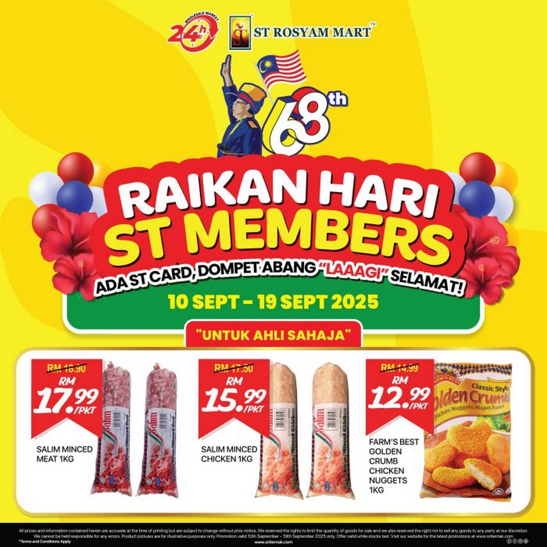 ST-Rosyam-Mart-Member-Day-Exclusive-Deals-Sale-5 10-19 September 2025: ST Rosyam Mart, Member Day Exclusive Deals Sale for ST Card Holders