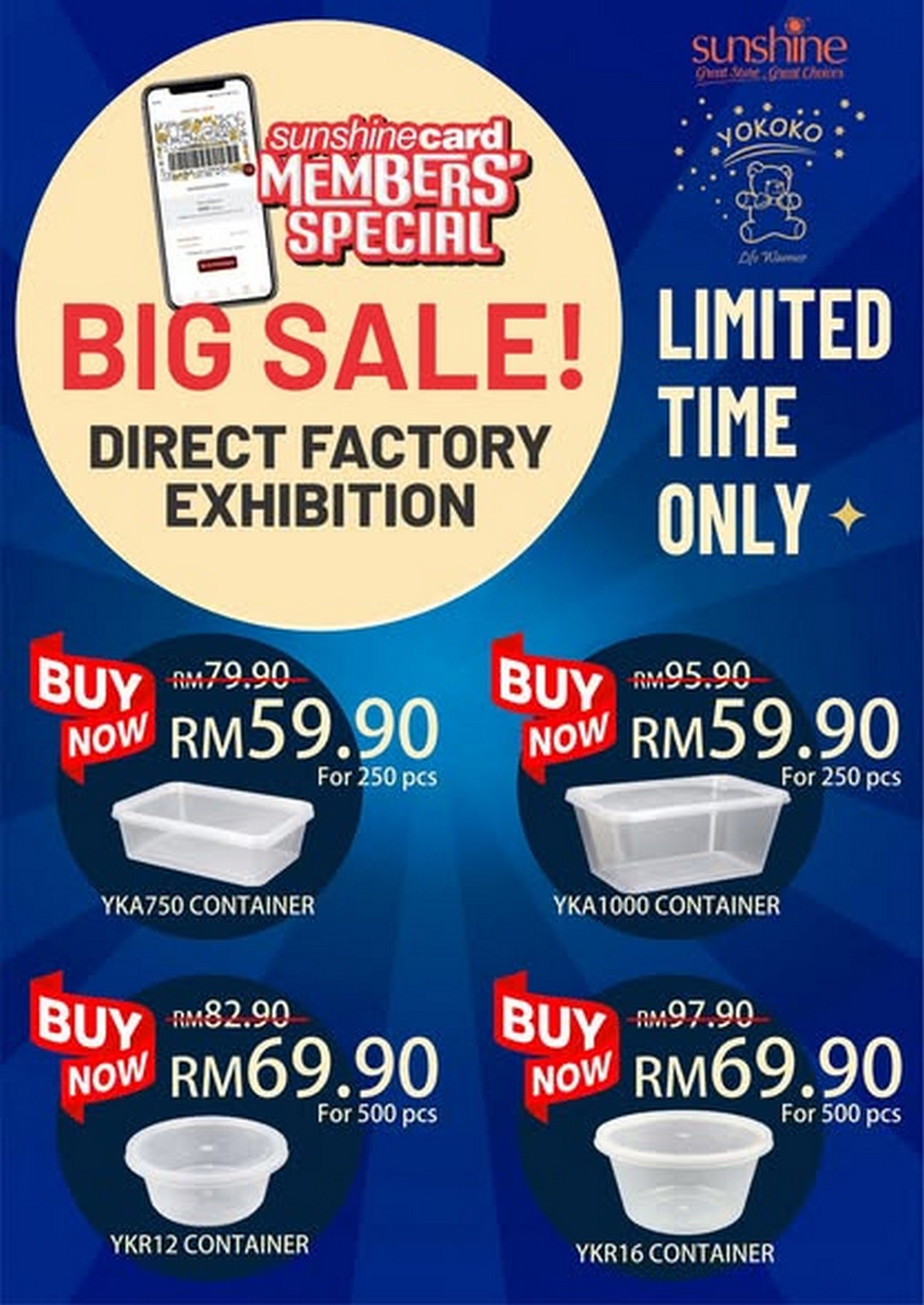 Sunshine-Malaysia-Direct-Factory-Yokoko-Plasticware-Exhibition-1 20 September 2025 onwards: Sunshine Malaysia: Direct Factory Yokoko Plasticware Exhibition: Sale