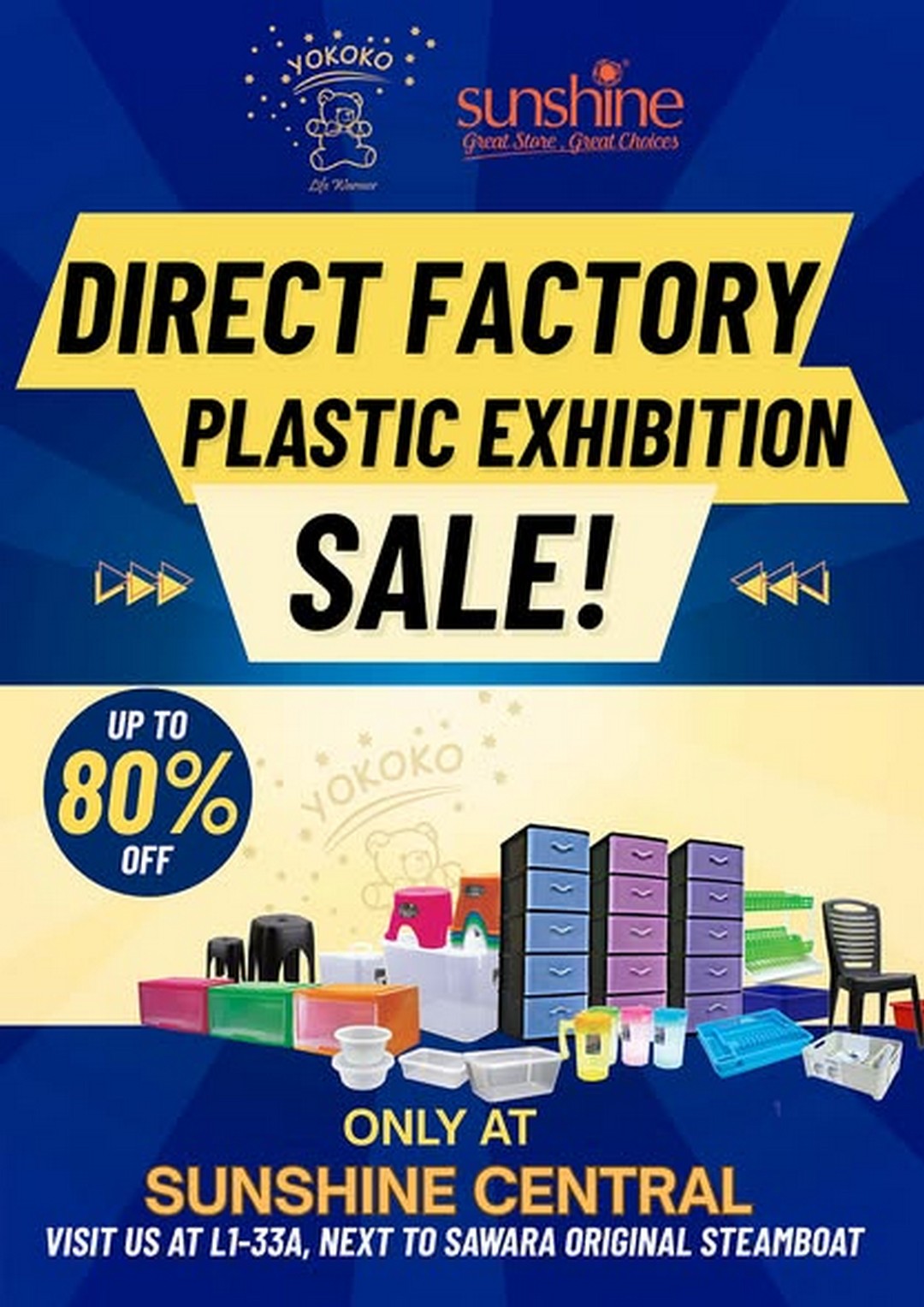 Sunshine-Malaysia-Direct-Factory-Yokoko-Plasticware-Exhibition 20 September 2025 onwards: Sunshine Malaysia: Direct Factory Yokoko Plasticware Exhibition: Sale