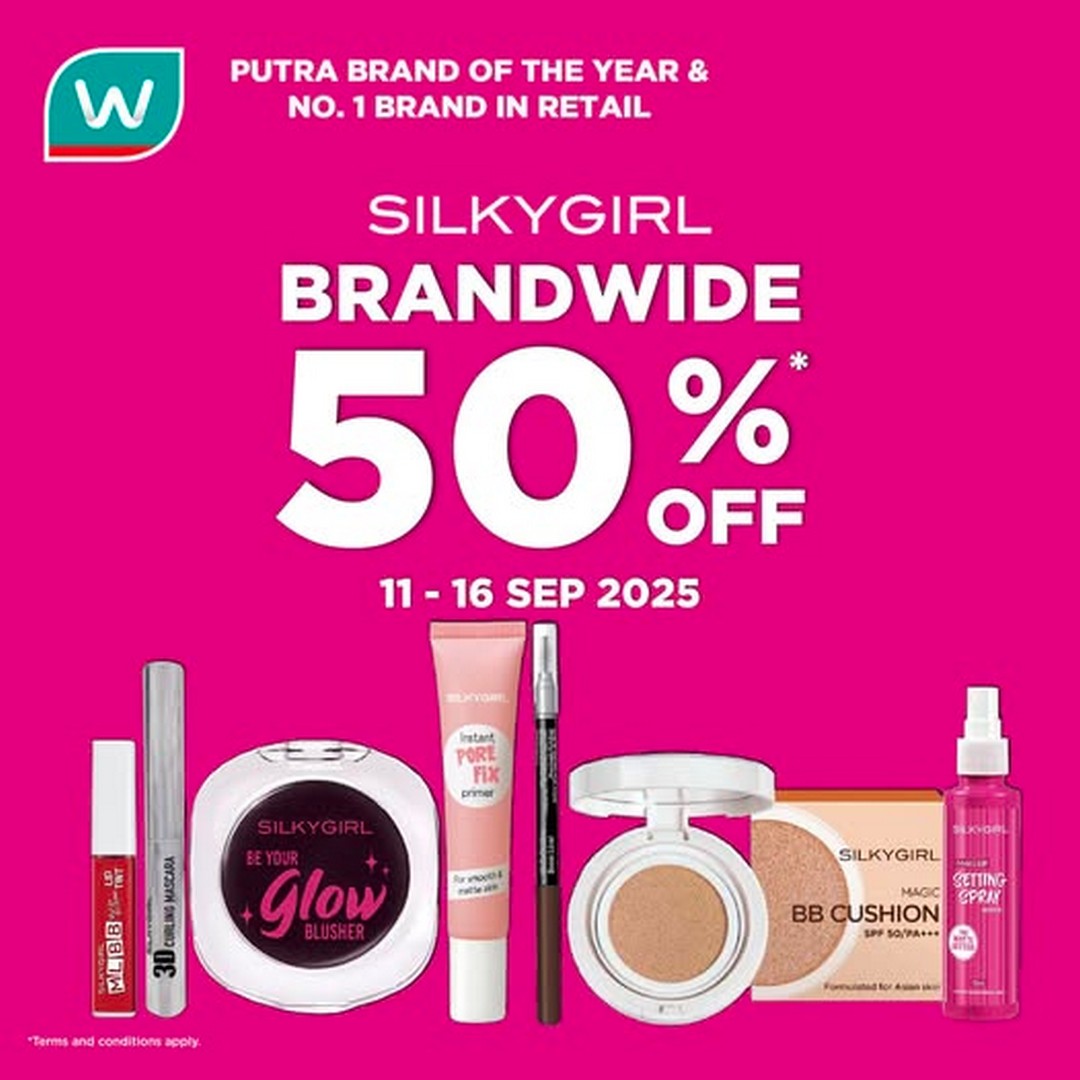Watsons-Malaysia-SILKYGIRL-50-OFF-Promotion 11-16 September 2025: Watsons Malaysia: SILKYGIRL 50% OFF Promotion: Fabulous Beauty Deals You Can’t Miss