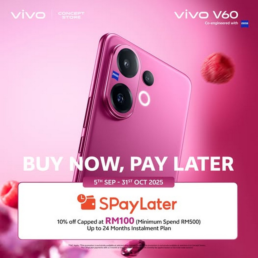 vivo-Malaysia-V60-SPayLater-Promotion Now till 31 October 2025: vivo Malaysia V60 SPayLater Promotion with 10% OFF and Instalment Plans