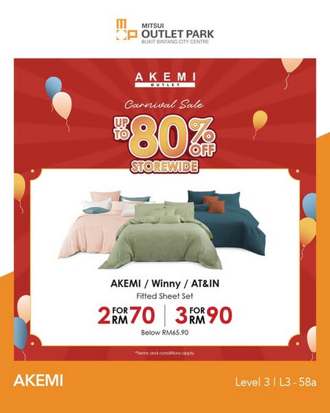 AKEMI-Outlet-Home-Essentials-Carnival-Sale-1 Now till 17 November 2025: AKEMI Outlet: Home Essentials Carnival Sale – Up to 80% OFF