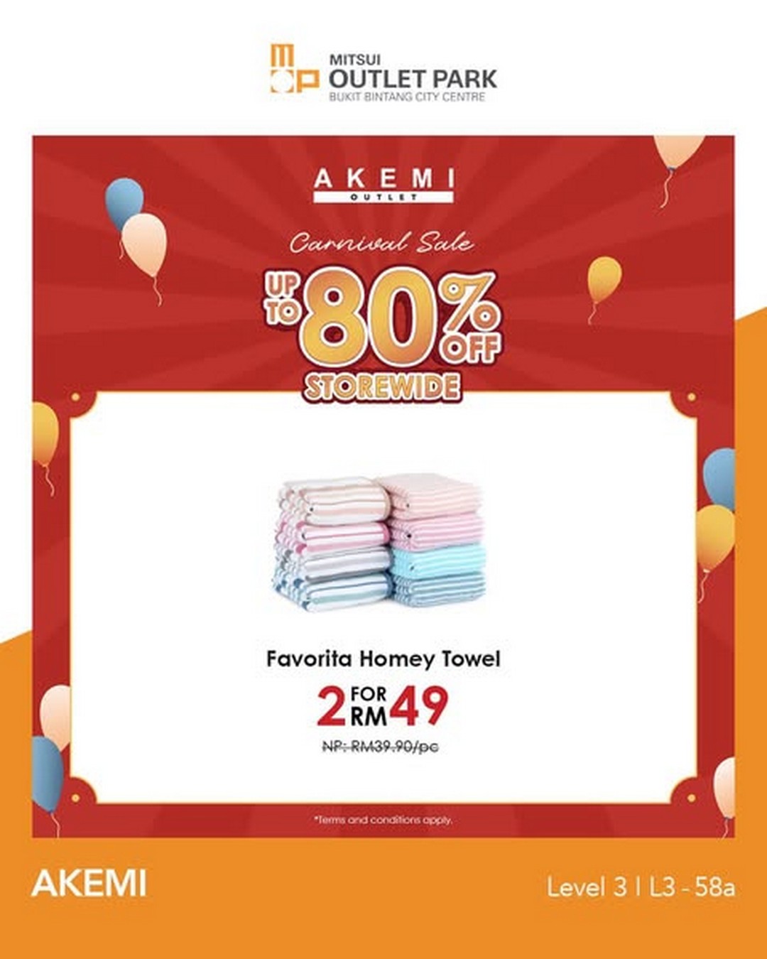 AKEMI-Outlet-Home-Essentials-Carnival-Sale-3 Now till 17 November 2025: AKEMI Outlet: Home Essentials Carnival Sale – Up to 80% OFF