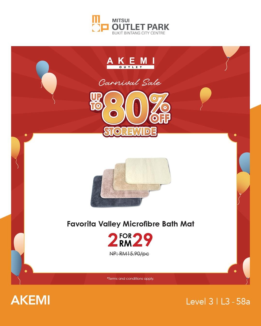 AKEMI-Outlet-Home-Essentials-Carnival-Sale-4 Now till 17 November 2025: AKEMI Outlet: Home Essentials Carnival Sale – Up to 80% OFF