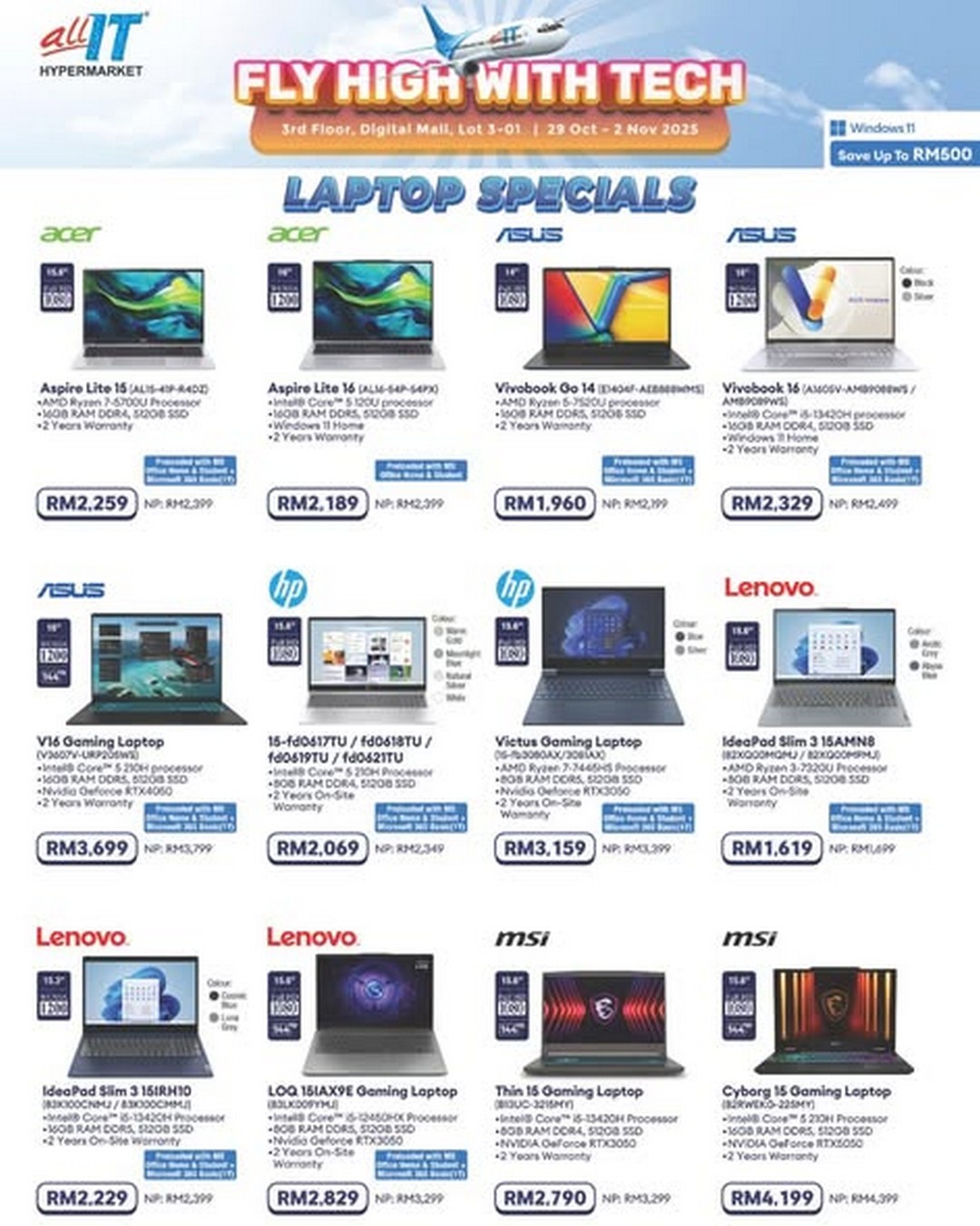 ALL-IT-Hypermarket-Fly-High-With-Tech-Laptop-Specials-Promotion 29 October-2 November 2025: ALL IT Hypermarket: Fly High With Tech Laptop Specials Promotion with Exclusive Vouchers and Discounts