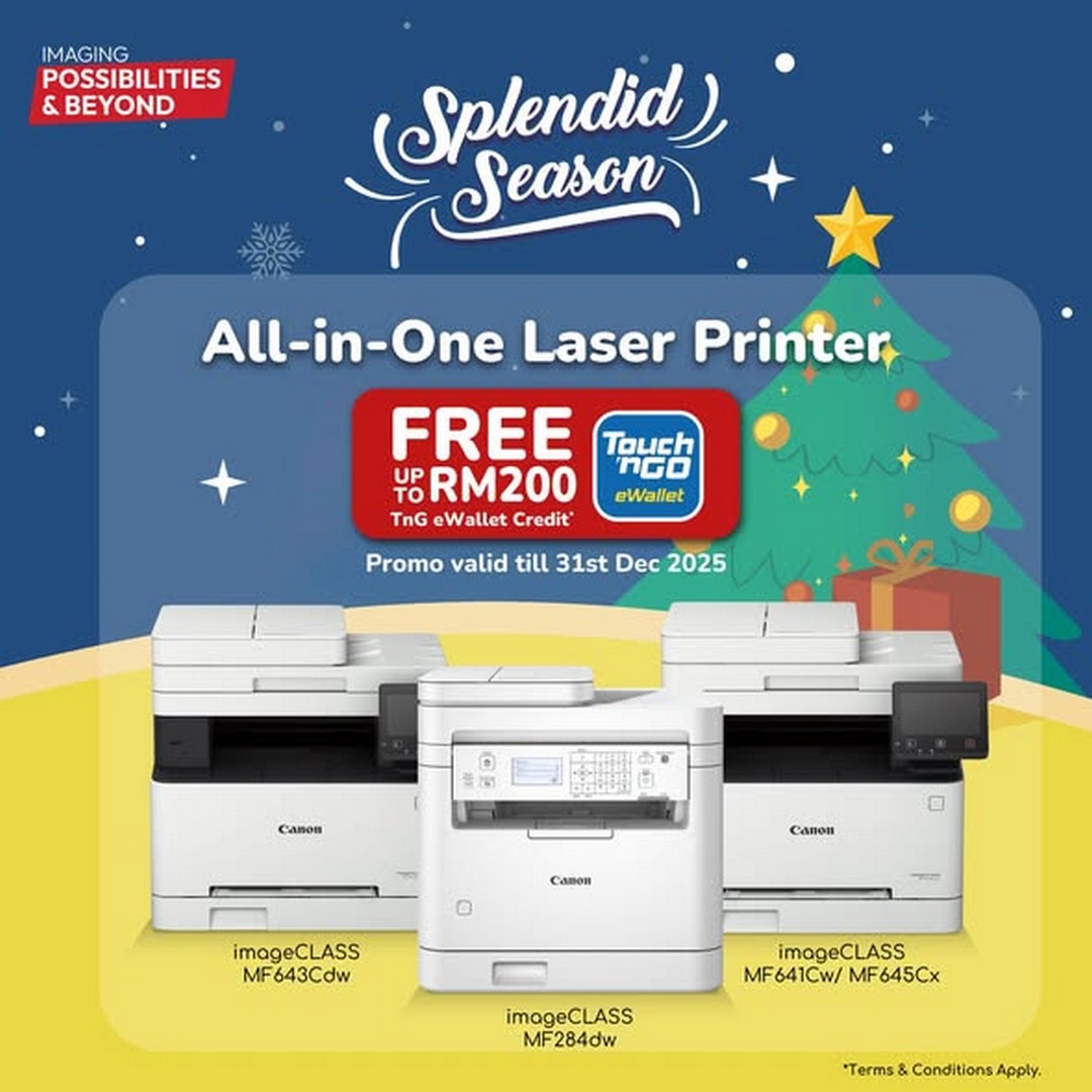 Canon-Malaysia-Free-Touch-n-Go-Credit-Promotion Now till 31 December 2025: Canon Malaysia: Free Touch 'n Go Credit Promotion on Selected All-in-One Laser Printers
