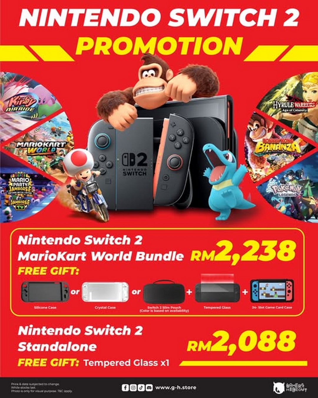 Gamers-Hideout-Nintendo-Switch-2-Promotion 29 October 2025 onwards: Gamers Hideout: Nintendo Switch 2 Promotion: Special Gaming Bundle & Standalone Offer