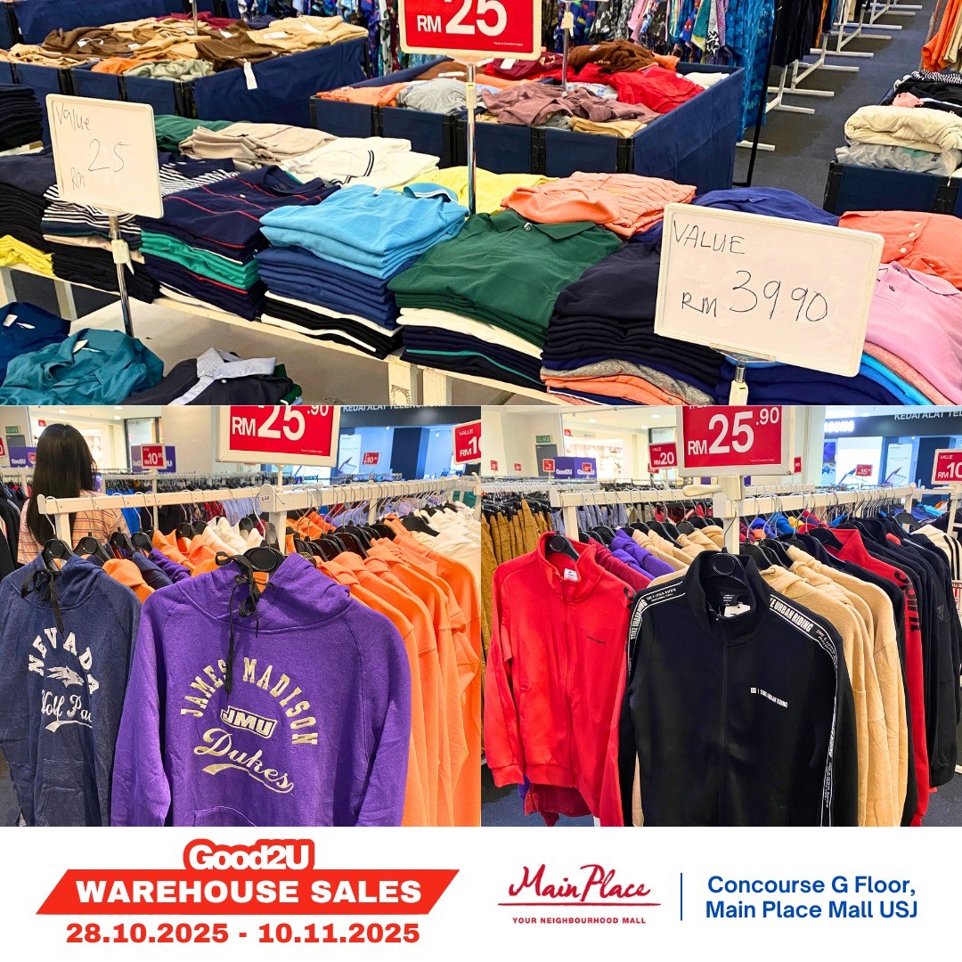 Good2U-Malaysia-Warehouse-Sale-10 28 October–10 November 2025: Good2U Malaysia Warehouse Sale: Massive Bargains from RM1.90
