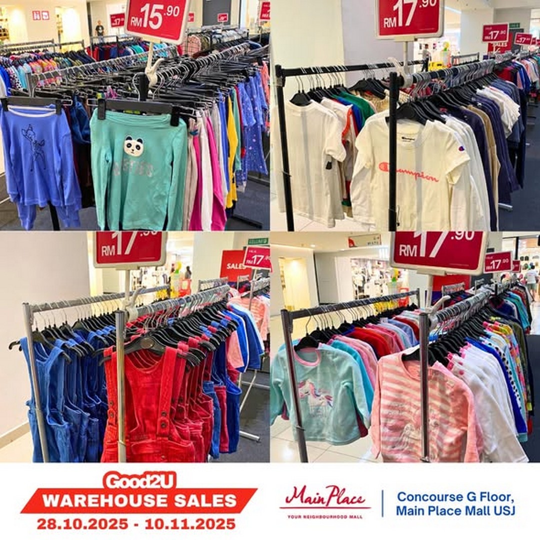 Good2U-Malaysia-Warehouse-Sale-3 28 October–10 November 2025: Good2U Malaysia Warehouse Sale: Massive Bargains from RM1.90