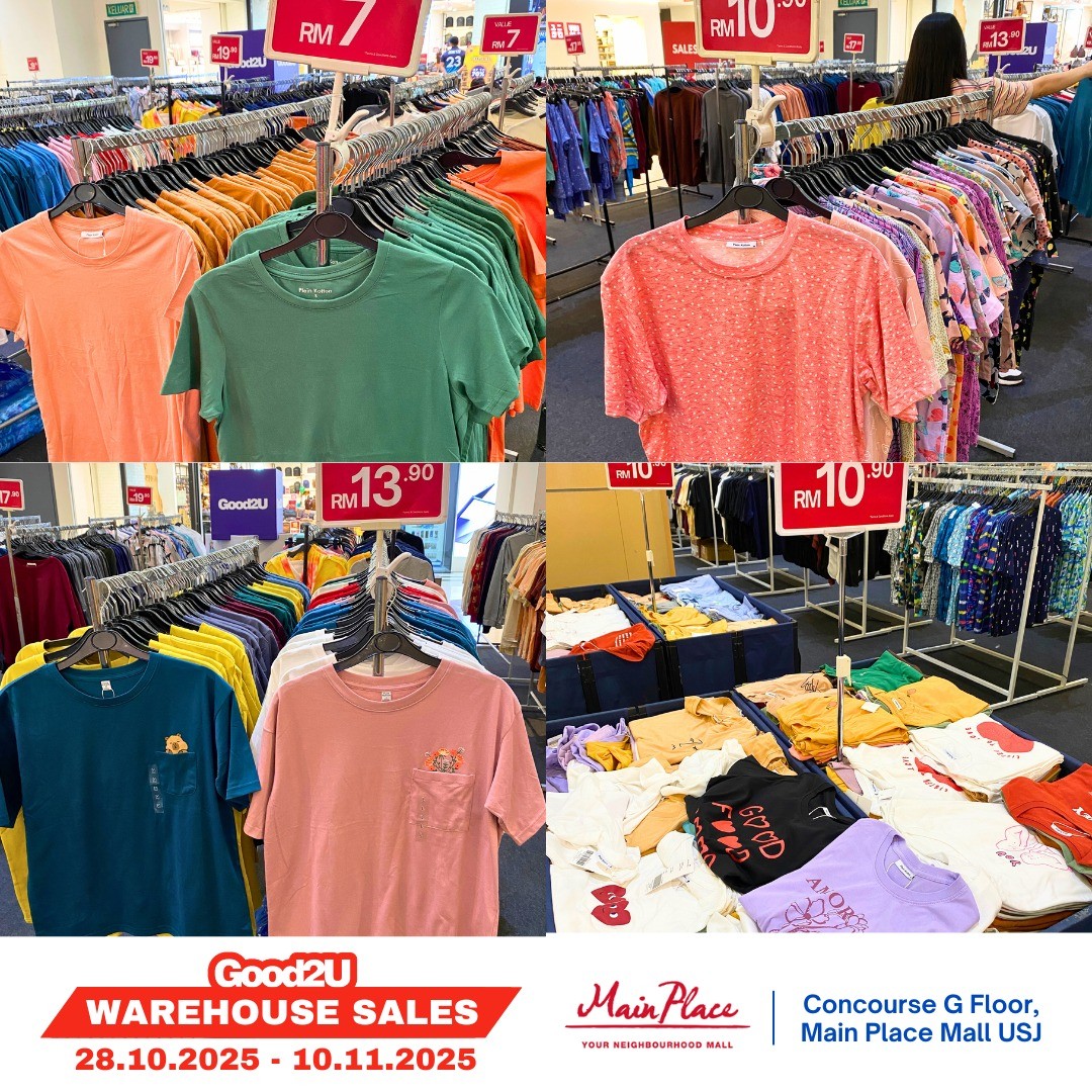 Good2U-Malaysia-Warehouse-Sale-4 28 October–10 November 2025: Good2U Malaysia Warehouse Sale: Massive Bargains from RM1.90