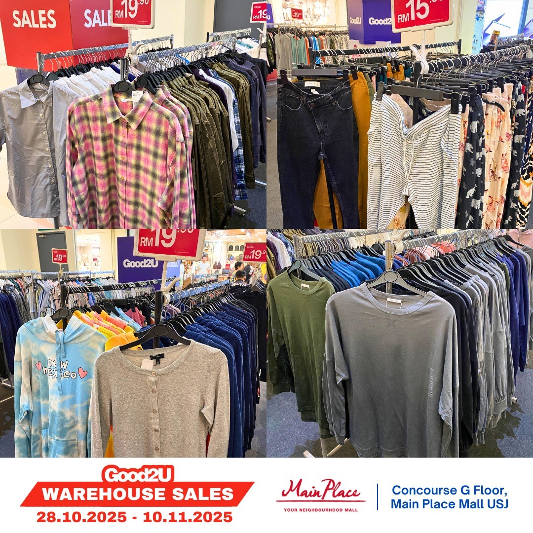 Good2U-Malaysia-Warehouse-Sale-5 28 October–10 November 2025: Good2U Malaysia Warehouse Sale: Massive Bargains from RM1.90