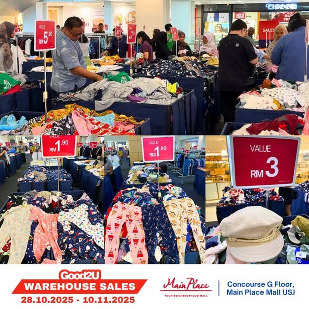 Good2U-Malaysia-Warehouse-Sale 28 October–10 November 2025: Good2U Malaysia Warehouse Sale: Massive Bargains from RM1.90
