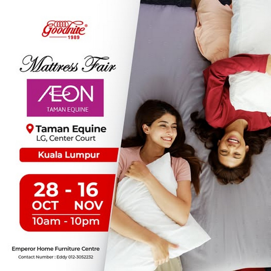 Goodnite-Malaysia-Mattress-Fair-Special-Promotion 28 October-16 November 2025: Goodnite Malaysia Mattress Fair: Special Promotion for Ultimate Comfort